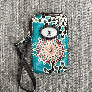 FOSSIL Key-Per Multicolor East-West Wristlet